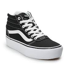 Faux leather ruched moulded footbed platform mules. Vans Ward Hi Women S Platform Shoes
