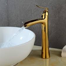 Get free shipping on qualified waterfall, gold bathroom faucets or buy online pick up in store today in the bath department. Wovier Gold Polished Waterfall Bathroom Sink Faucet With Drain Single Handle Single Hole Vessel Lavatory Faucet Basin Mixer T Bathroom Sink Faucets Sink Faucet