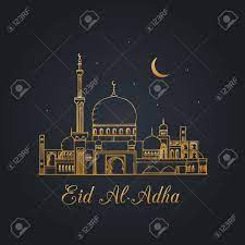 It honours the willingness of ibrahim (abraham) to sacrifice his son ismail (ishmael) as an act of obedience to god's command. Englische Ubersetzung Vom Arabischen Fest Des Opfergraphikplakats Grusskarte Mit Eid Al Adha Mubarak Kalligraphie Lizenzfrei Nutzbare Vektorgrafiken Clip Arts Illustrationen Image 84278232