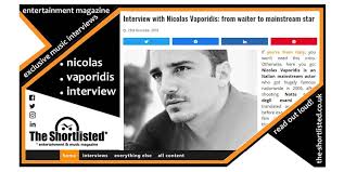 Nicolas vaporidis was born in italy on december 22, 1981. Interview With Italian Actor Nicolas Vaporidis The Shortlisted