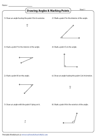 Interior And Exterior Of An Angle Worksheets Students will have fun drawing various types of lines and shapes based on written descriptions and your students' knowledge of angles. interior and exterior of an angle