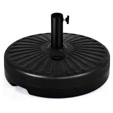 Black And White Outdoor Umbrella With Stand Costway Water Recyclable Plastic Patio Umbrella Base In Black With 20 In Umbrella Stand Hold Round Op3207 The Home Depot Patioumbrellastand Costway Water Re 2020