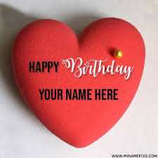 Birthday Wishes With Name Heart Shape Red Birthday Wishes Cake With Lover Name Write Girlfriend Na Birthday Wishes For Lover Birthday Wishes For Girlfriend Birthday Wishes For Boyfriend