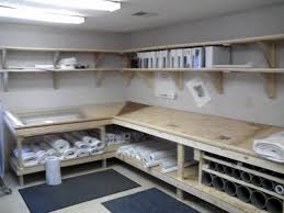 Plan Table And Shelves For Job Site Plan Room Drafting Desk Storage Bench Desk