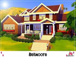 Bellmoore Is A Family Home Built On A 50 X 40 Lot Found In Tsr Category Sims 4 Residential Lots Sims House