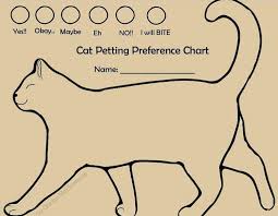 Cat Petting Chart Cats Pets Cat People