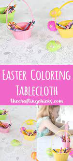 Coloring pages are fun for children of all ages and are a great educational tool that helps children develop fine motor skills, creativity and color recognition! Printable Easter Coloring Tablecloth Easter Colouring Easter Kids Fun Easter Gifts