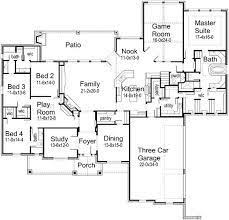 Fabulous Layout Love The Separation Of Kids Rooms From Master Suite With Their Own Play Room Perfect Layout I Just House Plans House Floor Plans Floor Plans