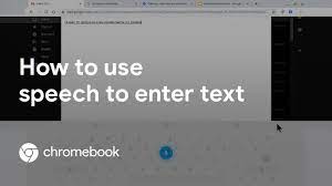 How To Use Speech To Enter Text On Your Chromebook Youtube