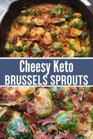 Cheesy Keto Brussels Sprouts Bacon Recipe Brussel Sprouts Bacon Brussel Sprouts Sprouts With Bacon