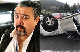 Roberto Tello “El coreano” sufrió aparatoso accidente en carretera