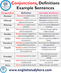 Https Englishstudyhere Com Conjunctions Conjunctions Definitions And Example Sentences English Phrases Learn English Grammar English Writing Skills