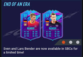But after injuries have piled up, the two brothers have made with the end of leverkusen season drawing near, ea sports and the fifa 21 team have released two new end of an era squad building challenges. Lars And Sven Bender Eoae Sbc Fifa