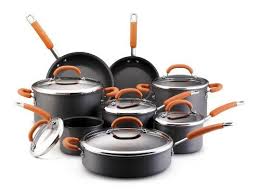 Rachael Ray Hard Anodized Nonstick 14piece Cookware Set Orange You Can Find More Detail Rachael Ray Cookware Set Rachel Ray Cookware Hard Anodized Cookware