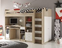 Kinderbett Hochbett Kleiderschrank Schreibtisch United Eiche Weiss 90x200 Cm Amazon De Kuche Amp Haushalt Loft Betten Hochbett Mit Schreibtisch Bett Ideen