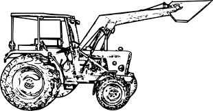 Malowanki dla chłopców to także roboty, traktory, mo. Traktor Kolorowanka