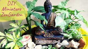 Toysmith deluxe zen garden toysmith mini zen garden (black or rosewood) deluxe gray cement rustic zen buddha statue garden set with lotus tealight candleholder, sand for me, creating zen gardens is very relaxing and a great way to ease into meditation. How To Make A Miniature Zen Garden With Small Pond Diy Miniature Zen Garden Backyard Gardening Youtube