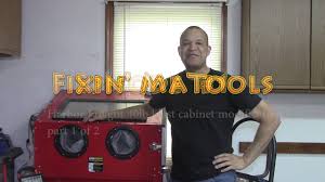 Harbor freight blast cabinet upgrades needed a blast cabinet for blasting some knife components. Harbor Freight 40lb Blast Cabinet Modifications Part 1 Of 2 Youtube