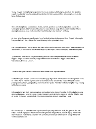 Berikut contoh kalimat bahasa inggris present continuous tense: Contoh Text Present Continuos Bali Foods