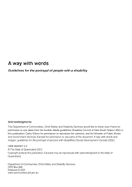 Https Www Qld Gov Au Data Assets Pdf File 0021 58107 Way With Words Pdf