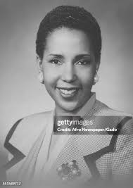 Portrait of an African-American woman, Amy Hilliard-Jones in a formal...  News Photo