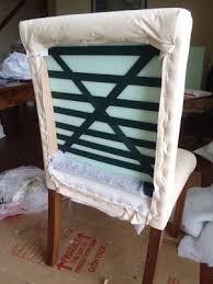 Lazy Liz On Less Diy Dining Chairs Finally Finished Them Diy Dining Reupholster Furniture Furniture Diy