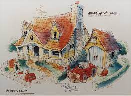 Mickey's House Disneyland Toontown Concept Print - Id: Octdisneyana18012 |  Van Eaton Galleries