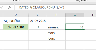 Avoir des relations sexuelles avec quelqu'un. Excel Calculer L Age En Annees Mois Et Jours Excel Malin Com