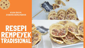 Manalah tahu anda berminat untuk mencubanya. Resepi Rempeyek Tempeyek Kuih Raya Legend Youtube