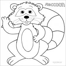 Make a coloring book with raccoon for one click. Raccoon Coloring Pages Coloringbay