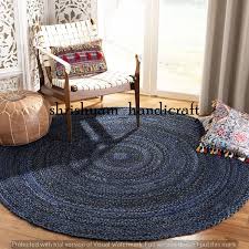 Braided Rug Carpet Bohemian Colorful Indian Cotton Rug Area Etsy In 2020 Round Braided Rug Rugs On Carpet Floor Rugs