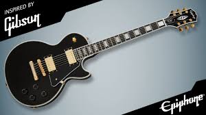 Epiphone Les Paul Custom Ebony Sound Review Youtube