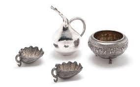 Indian silver bowl unmarked ...