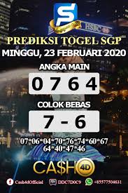 Prediksi Togel Singapura Minggu 23 Februari 2020 Di 2020 Singapura 10 Februari Minggu