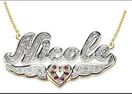 14k Gold Overlay Sterling Silver 925k Name Plate 3d Style Comes With A Free Chain Very Unique Per Gold Necklace Women Womens Necklaces Silver Necklaces Women