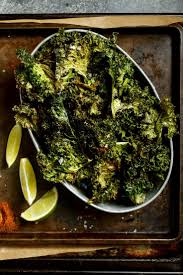 Crisp Kale Chips With Chile And Lime Recipe Recipe Kale Chips Recipes Lime Recipes