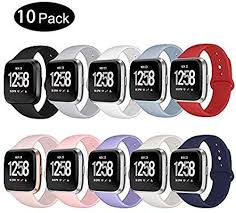 Kmasic Sport Band Compatible For Fitbit Versa Fitbit Versa Lite Edition Soft Silicone Strap Replacement Wristb Fitness Smart Watch Fitness Watch Soft Silicone