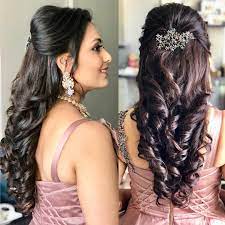 334 Likes 1 Comments Ritika Kadam Ritikahairstylist On Inst Engagement Hairstyles Hairstyles For Medium Length Hair Easy Wedding Hairstyles For Long Hair