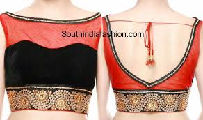 Black Boat Neck Net Tops Boat Neck Blouse South India Fashion Boat Neck Blouse Sleeveless Blouse Designs Fashion