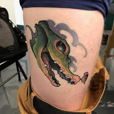 Maybe you would like to learn more about one of these? Healed Alligator Head On Me By Nathan Evans At Killjoy Tattoo In Tallmadge Ohio Tattoos