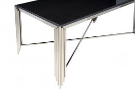 Complete the look with matching tv stand, end table and sofa table. Jaipur Round Nickel Coffee Table Black Granite Top Serene Furnitureinstore