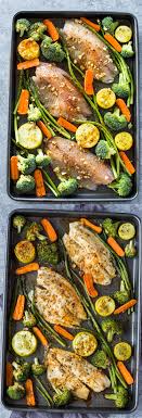 Healthy Sheet Pan Tilapia And Veggies Meal Prep Gimme Delicious