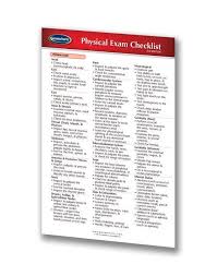 Physical Exam Checklist Nursing Medical Pocket Chart Quick Reference Guide Fundamentals Of Nursing Exam Medical Information
