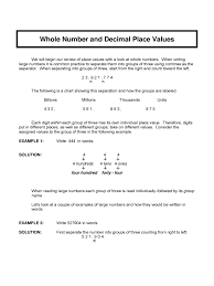 Decimal Place Value Chart 3 Free Templates In Pdf Word
