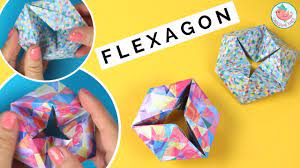 In geometry, flexagons are flat models, usually constructed by folding strips of paper, that can be flexed or folded in certain ways to reveal fac. Origami Moving Flexagon Tutorial How To Fold A Paper Flexagon Easy Fidget Paper Toy Youtube