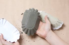 Diy Zement Teller Zement Diy Zement Und Kreativbeton