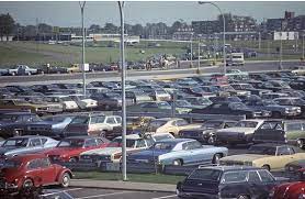 Economy lot f offeres travelers a long term covered parking option. Vintage Photos A Concours Of Vintage Parking Lots Curbside Classic