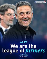 PSG's manager Luis Enrique is not ducking the allegations 😂