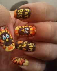 Get manicure ideas for fall nail colors, turkey nails, plaid nails and more. 10 Festive Thanksgiving Nail Art Ideas