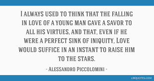 falling in love of a young man gave